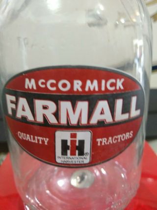 Mccormick Farmall Ih Tractor Oil Bottle International Harvester Cub Sign Ih Ac