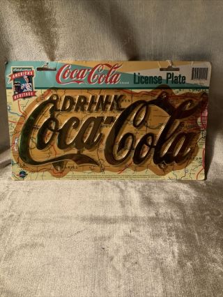 Drink Coca Cola Die Cast License Plate