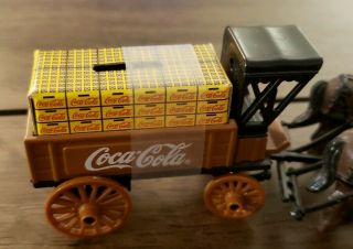 Coca Cola Ertl 1/43 1900 ' s Horse Drawn Wagon Bank 1999 Collectible Vintage 2