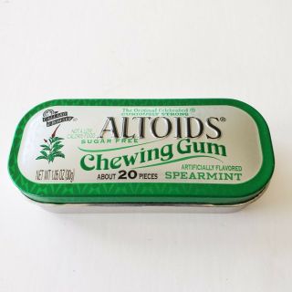 Altoids Collectible Spearmint Sugar Gum Tin Empty
