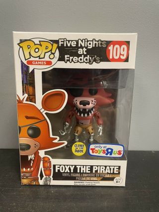 Funko Pop Fnaf Five Nights At Freddy’s - Foxy The Pirate 109 W/ Protector