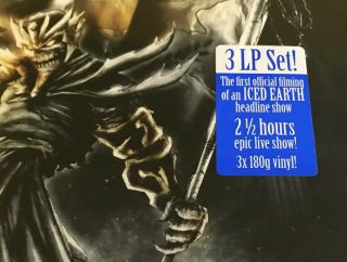 ICED EARTH - LIVE IN ANCIENT KOURION - 2013 3xLP CLEAR VINYL - LIMITED 100 - NEW/SEALED 2