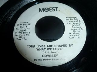 Odyssey Our Lives Are Shaped By What We Love Promo Northern Soul 7 " 45rpm