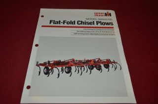 Case International 5600 5700 Flat Fold Chisel Plow Dealer 