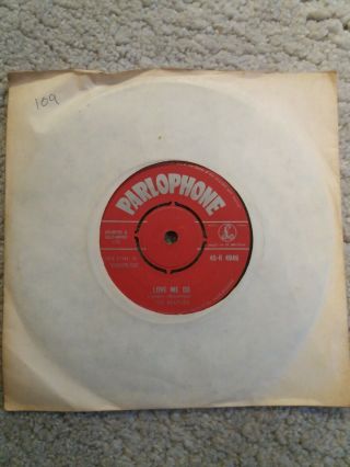 Vinyl 7 " Single - The Beatles - Love Me Do - First Pressing - 45 R 494