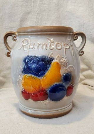 Scheurich Pottery Rumtopf Jar Made In Germany No Lid