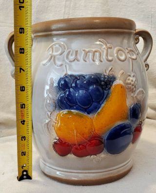 Scheurich Pottery Rumtopf Jar Made In Germany NO LID 3