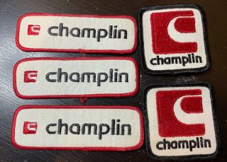 5 Vintage Champlin Patches