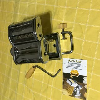 Marcato Atlas Pasta/noodle Maker Machine Mod 150 Made In Italy W/box And Recipes