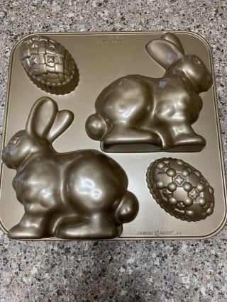 Nordic Ware Heavy Weight Bunny & Easter Egg Cake Mold Pan