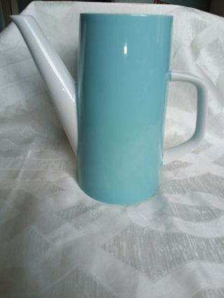 Vintage Mcm Mikasa Cera - Stone Blue Ceramic Tea/coffee Pot With Out Lid
