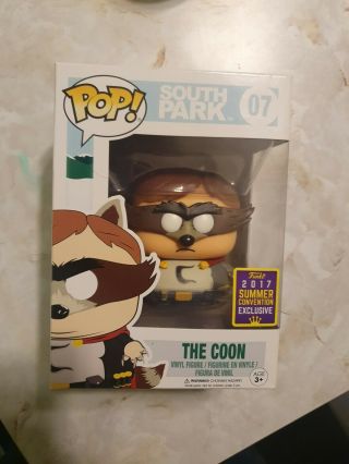 Sdcc 2017 Funko Pop South Park 07 The Coon Convention Exclusive Vinyl Figure