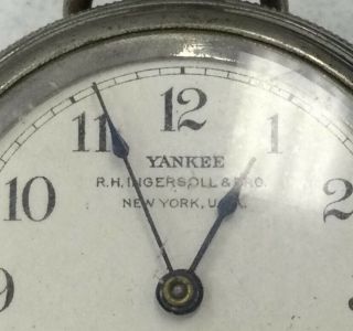 Handsome YANKEE R.  H.  INGERSOLL & BRO YORK Pocket Watch Jan 13 1890 BM201 2