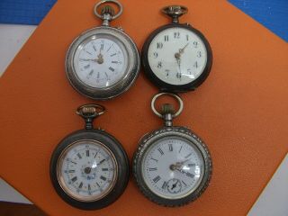 Four Swiss Ladys Fabulous Looking Pendant Watches For The Collector.