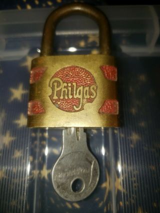 Philgas Advertising Brass Lock With Key