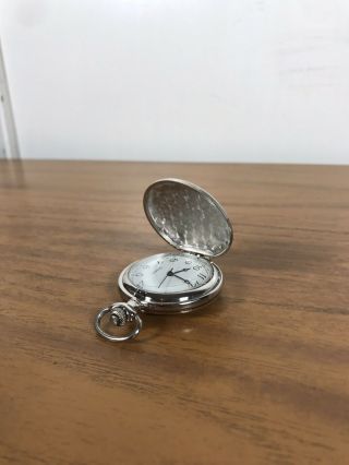 Vintage Silver Metal Pocket Watch “coat Of Arm’s ”fully Vgc