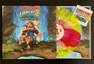 Donkey Kong Country 3 Vinyl Soundtrack,  Not Moonshake,  Yellow & Pink,  Snes,  Vgv