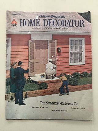 Antique Sherwin Williams Home Decorator Color Styling And Painting Guide 1963