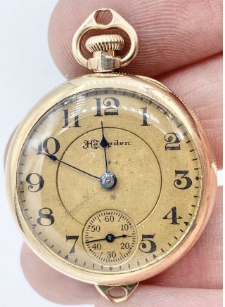 Vintage 1917 Hampden Molly Stark Gold Filled Pendant Watch
