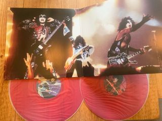 Kiss Rare Album Live In Montreal Dynasty Tour ‘79 2 X Clear Red Vinyl G/f Lp
