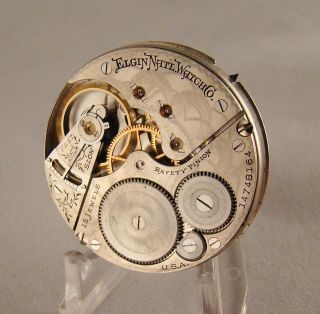 111 Years Old Running Movement Elgin 15 Jewels Hunter Case 16s Pocket Watch