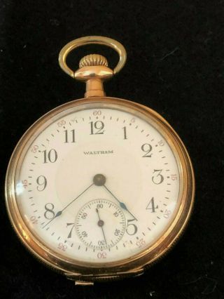 Antique Waltham Gold Filled Pocket Watch,  16s,  17j,  Non -