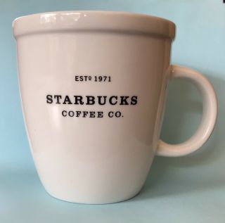 Vintage 2001 Starbucks Barista Coffee Mug/cup Large Ceramic 18 Oz Classic White