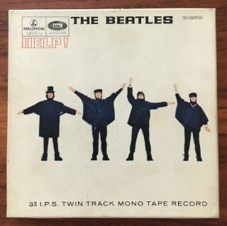 The Beatles Help Reel To Reel 1965 Ta - Pmc 1255 Mono 3 3/4 Twin Track Tape