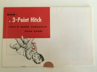 JOHN DEERE 520 620 720 Universal 3 - Point Hitch Brochure Mailer (1956 - 1958?) 2