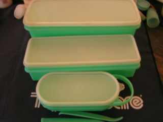 Vintage Tupperware Veggie,  Celery Keeper,  And Grater With Lids