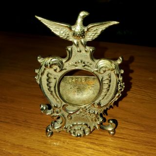 Vintage Solid Brass Virginia Metalcrafters Eagle Pocket Watch Stand / Holder