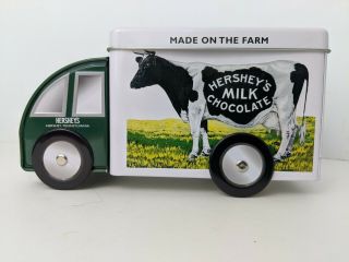 Hersheys Milk Chocolate Truck 3 " X5 " Recipe Cards Tin Box Farm Cow Cooking