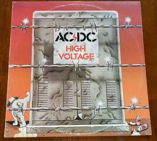 Ac/dc High Voltage Lp Albert Productions Australia 1977 Blue Labels 2nd Pr Vg,