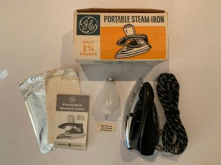 Vintage Ge General Electric F29 Portable Steam Iron Complete