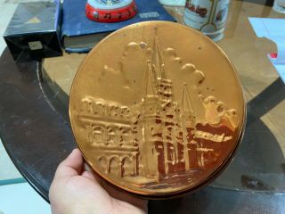 Vintage Copper Brass Candy Jello Mold Wall Hanging Orleans French Quarter