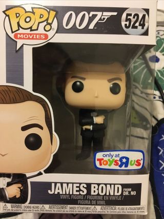 Nib Funko Pop James Bond 007 Sean Connery Dr.  No 524 Toys R Us Exclusive