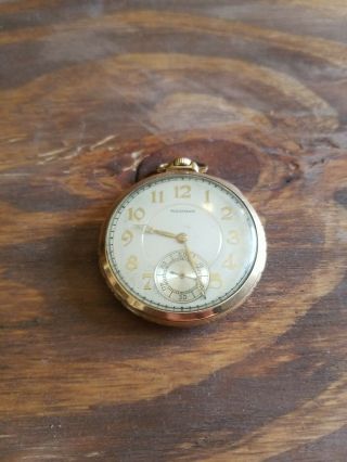 Waltham Pocket Watch Grade 209 Model 1924 Col.  B 12s 9 Jewels Twotone10k Rolledgp