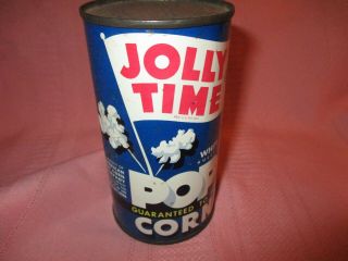 Antique Jolly Time Popcorn Tin Litho 10oz Can