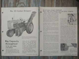 1963 Ih International Harvester Farmall 504 Tractor Cotton Stripper Set
