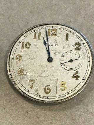 Elgin Pocket Watch 17 Jewels Size 12s Year 1923 Grade 344