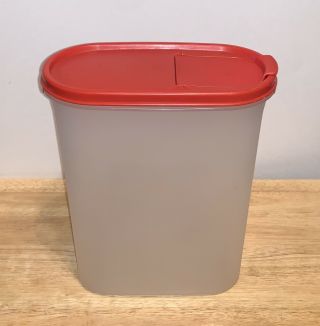 Tupperware Modular Mates 9 - 3/4 Cups Container With Red Pop Top Seal 1614