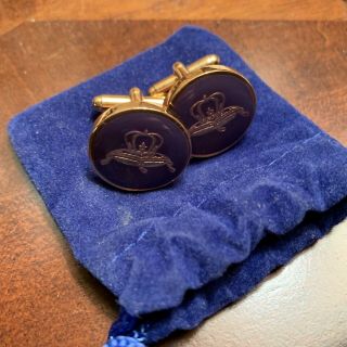Crown Royal Whisky Pillow Logo Cuff Links Whisky