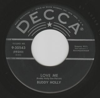 Buddy Holly " Love Me 