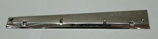 Vintage 10 " Long Four Hook Chrome Metal Measuring Cup Spoon Wall Rack S/h