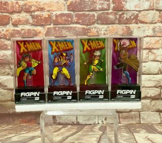 Figpin - X - Men Set Jubilee 435,  Wolverine 437,  Rouge 438,  Gambit 439 - 1st Edition