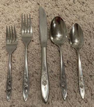 Oneida Stainless My Rose 5 Pc Place Setting