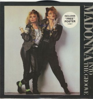 Madonna Into The Groove 12 " Vinyl,  Rare Poster 1985 W8934t