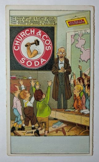 Church & Co ' s Soda Advertisement Folding Color Card 3