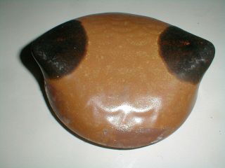McCoy Pottery Woodsy BROWN OWL 204 USA Ceramic Cookie Jar w Lid 3