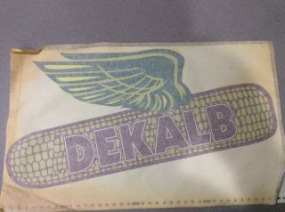 Vintage Dekalb Flying Corn Sticker Last One,  Large,  Like For Side Door Of Truck